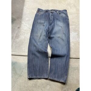 Vtg Pelle Pelle Denim Jeans Men's Blue Distressed Skater 90's Size 42x34